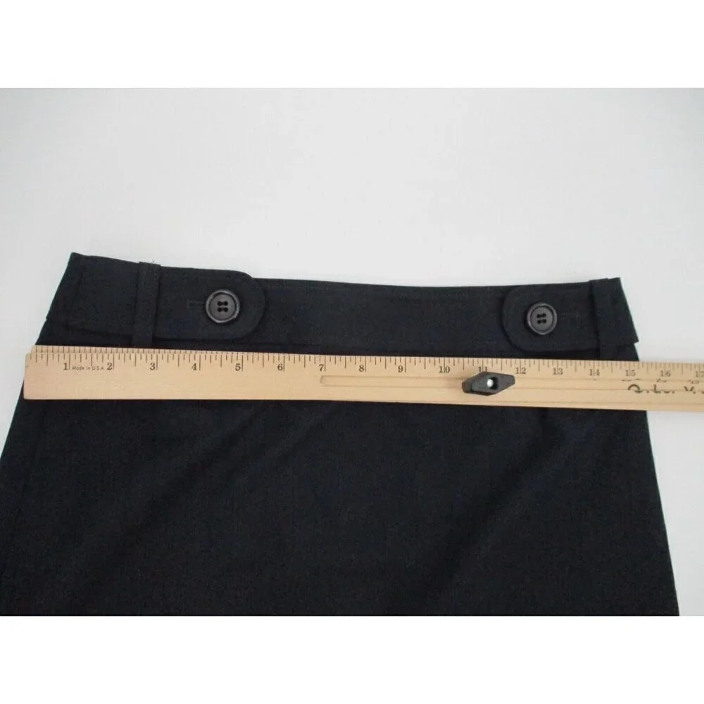 Uniqlo Womens Skirt 4 Black Zipper Straight Casual Lined Preppy Business Classic